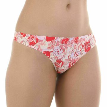 Женские трусы стринги розовые с принтом ROMEO ROSSI RR1506-5