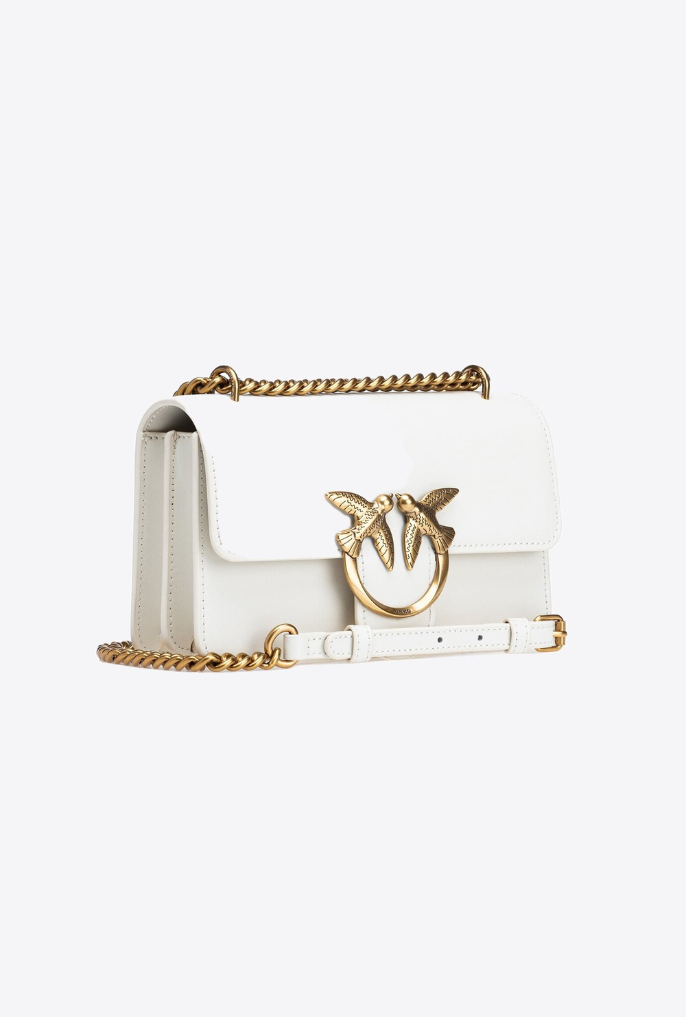MINI LOVE BAG ONE SIMPLY – white/gold