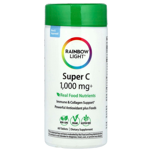 Rainbow Light, Super C, 60 таблеток