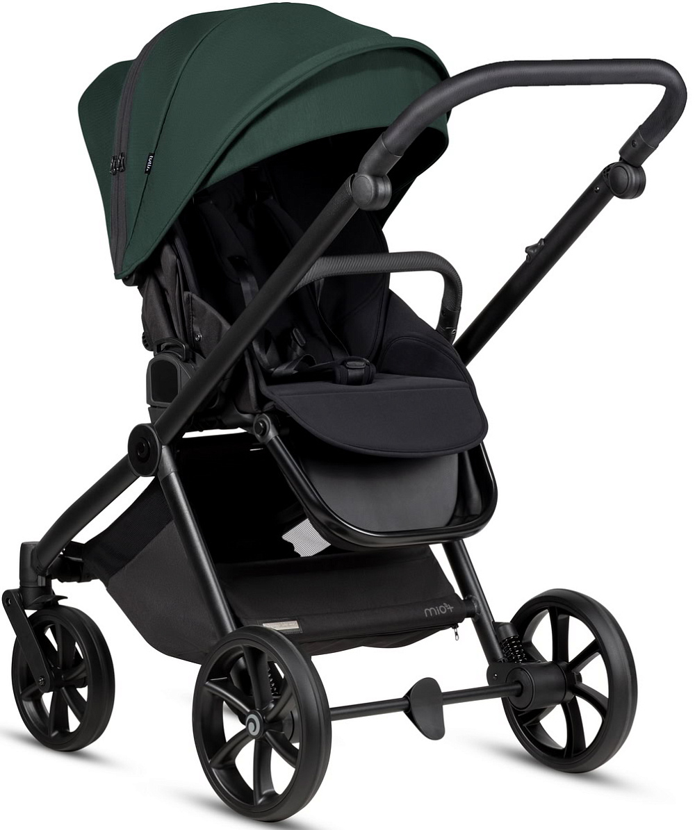 Детская коляска Tutis Mio 3 Plus Essential New 4 в 1 с автокреслом Beno Black и базой 1622240 Pacific Green
