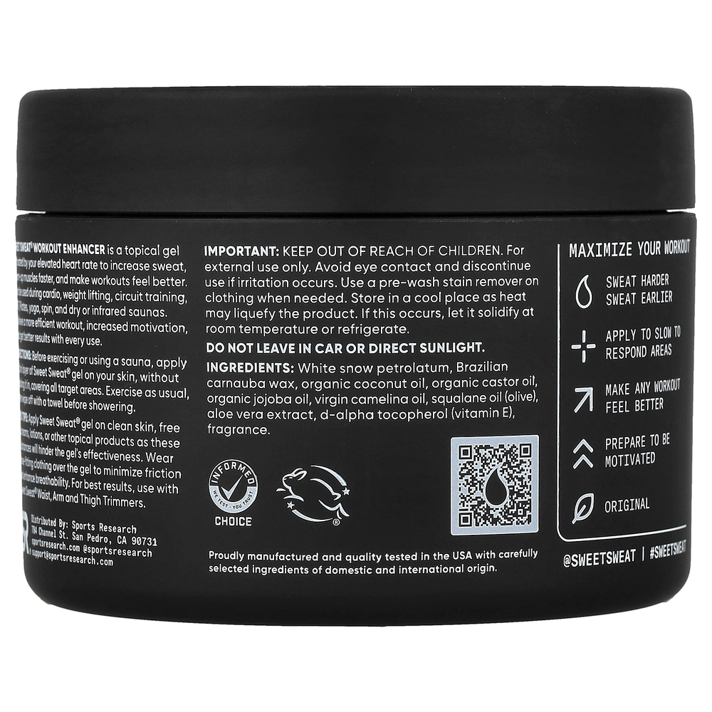 Sports Research, Sweet Sweat®, добавка для тренировок, оригинальный вкус, 184 г (6,5 унции)