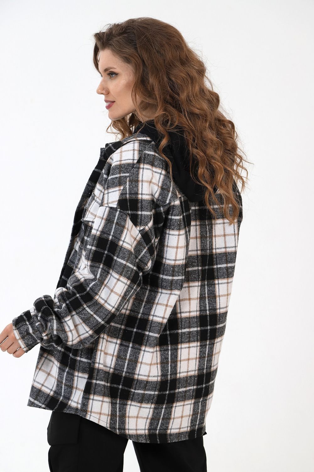 Рубашка женская Квадро-3 Виотекс ЧЁРНЫЙ