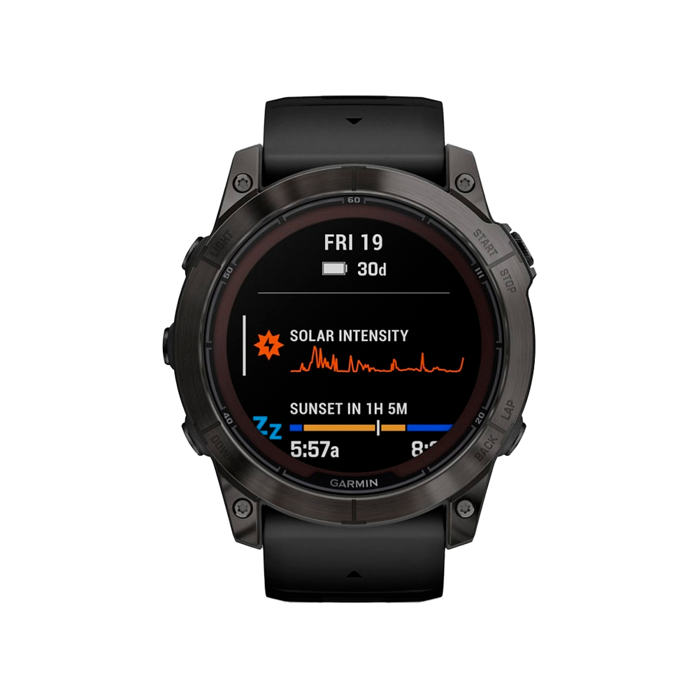 Умные часы Garmin Fenix 7X Pro, 51mm, Sapphire Solar Edition DLC Titanium Carbon Gray (010-02778-11)