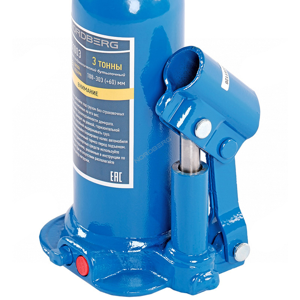 NORDBERG (N31003) Домкрат бутылочный 3 т