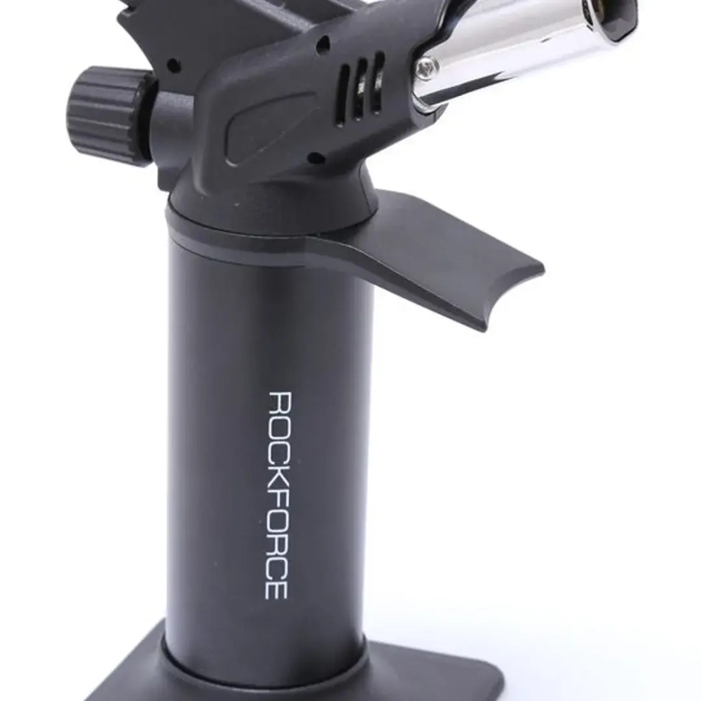 Горелка газовая с пьезорозжигом и двойным соплом, на подставке RockForce##Rock FORCE RF-190GS