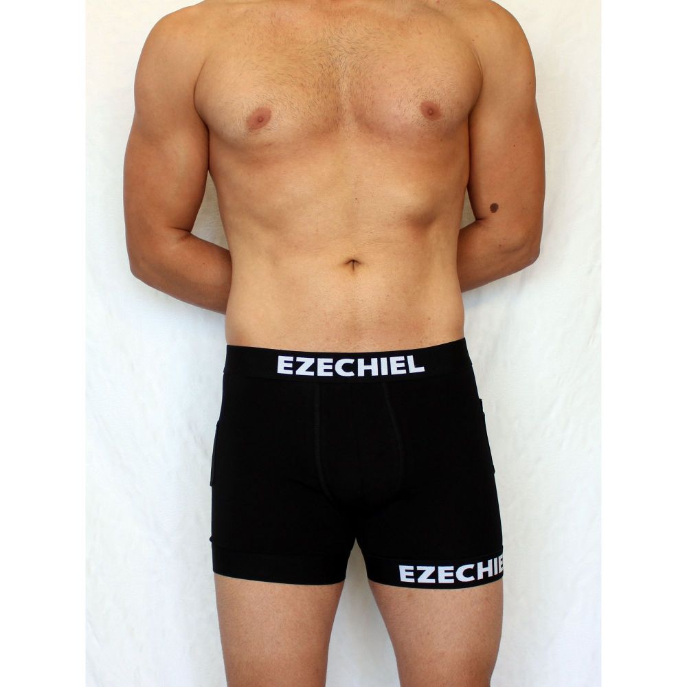 Мужские трусы боксеры черные Boefje Ezechiel