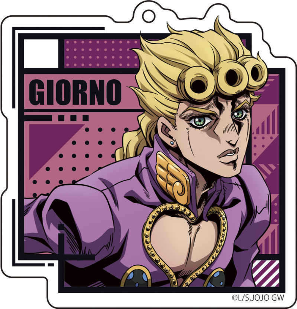 Акриловый брелок "ДжоДжо / JoJo - Золотой ветер v2"