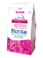 Сухой корм Monge Dog Daily Line Extra Small для взрослых собак миниатюрных пород, из курицы 800 г