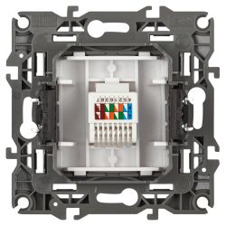 Розетка ЭРА Серия 12 12-3107-01М информационная RJ45, белый матовый