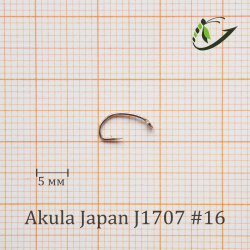 Крючок Akula Japan J1707 (Scud) 1000 шт