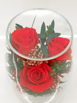 натуральные кустовые пионы в стекле, вакуум*