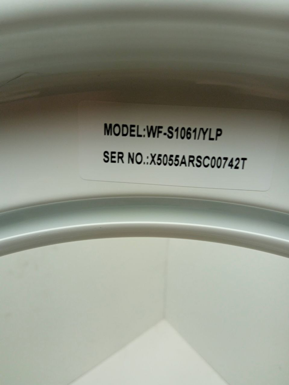 WF-S1061 кт3 Передняя панель корпуса для стиральной машины Samsung б/у