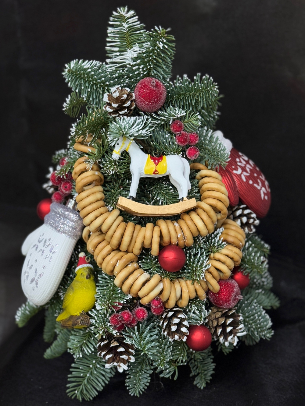 Новогодняя композиция «Елочка в русском стиле», 40-50 см