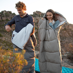 Спальный мешок Naturehike NH20MSD02 M300 ультралёгкий хлопковый с капюшоном весна осень, артикул NH20MSD02, цвет Зеленый