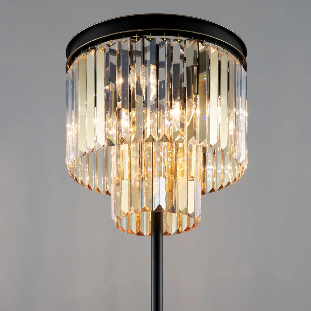 Citilux Мартин CL332962 Торшер хрустальный Шампань