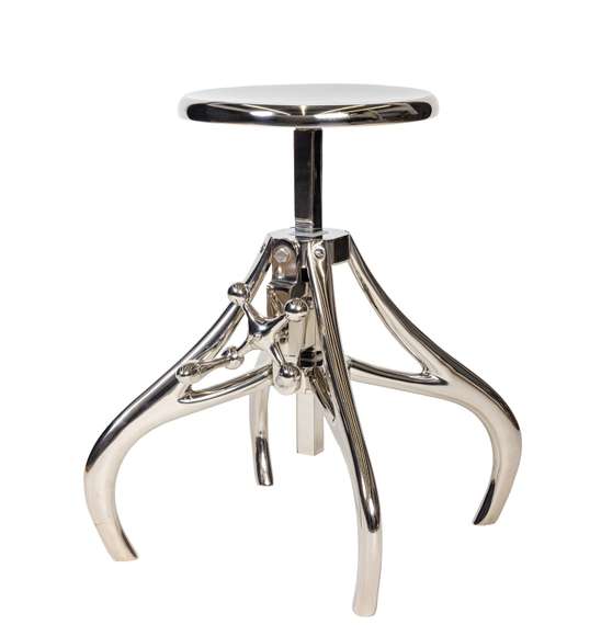 Кофейный столик/стул &quot;Лофт&quot; Серебро