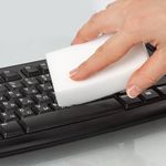 Губка-ластик МЕЛАМИНОВАЯ для удаления пятен, для чистки кухни, уборки, обуви, 10х6х3 см, КОМПЛЕКТ 3 шт., полибэг, LAIMA, 605035