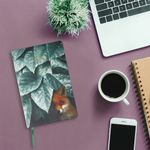 Ежедневник недатированный А5 (138х213 мм), BRAUBERG VISTA, под кожу, твердый, 136 л., "Thickets", 112028