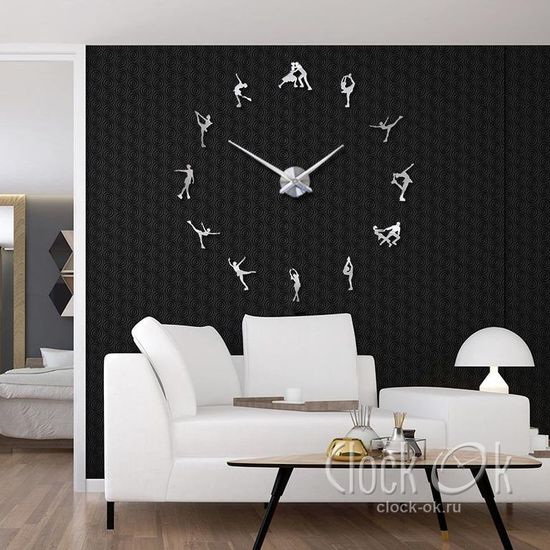 Настенные 3D часы Фигурное катание