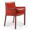 Стул с подлокотниками Barrie красная кожа