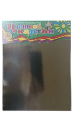 Картон цветной А4 8л. 7цветов+1 серебр.ламинированный (Полиграф)