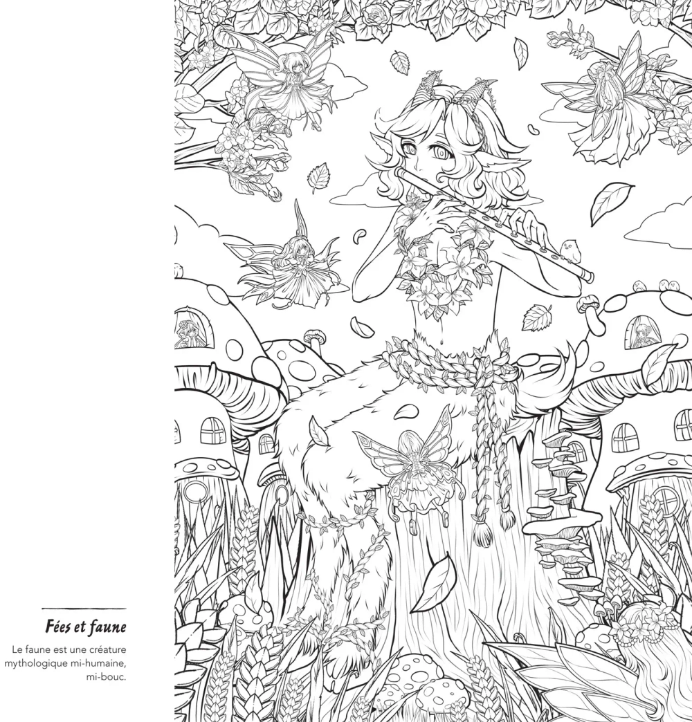 Hachette раскраска по номерам MANGAS CUTE & CREEPY