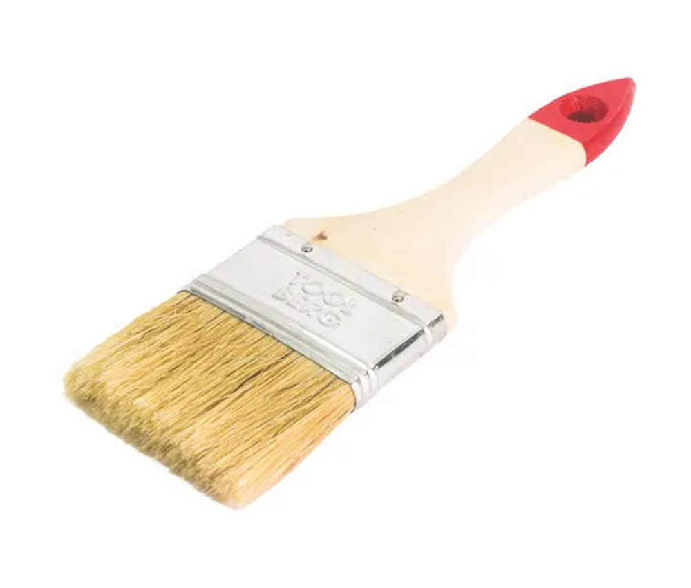 Кисть плоская Классик-Стандарт деревянная рукоятка 63мм