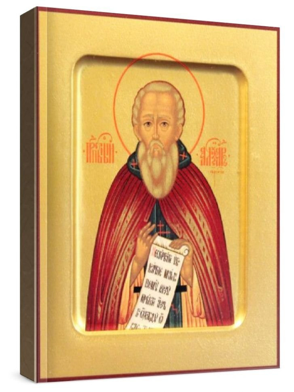 Александр Свирский (рукописная икона)