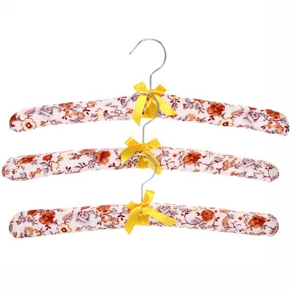 Плечики атласные цветы 38см. 3 шт.