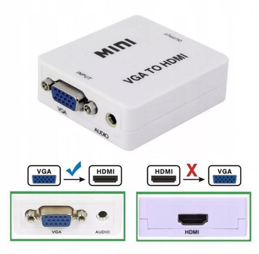 Конвертер цифровой VGA2HDMI гнVGA--&gt;гнHDMI