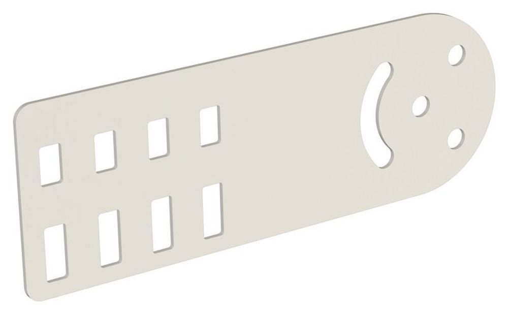 Пластина шарнирная H=80мм RAL 9016 IEK CLM51D-PSH-080-9016