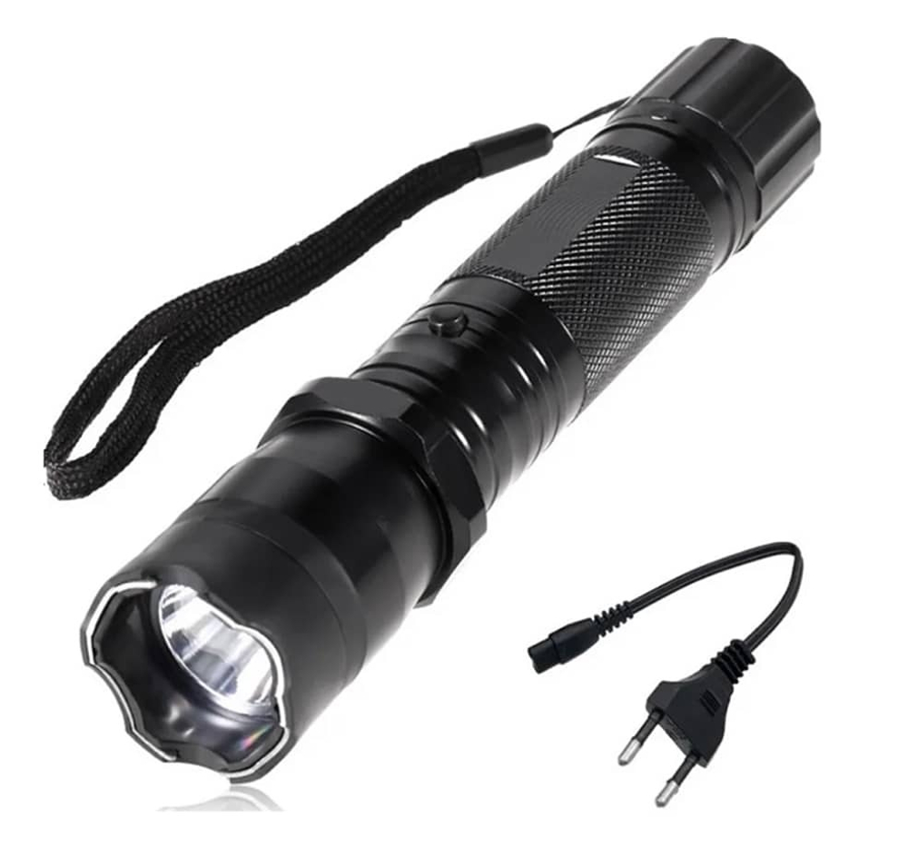 Электрошокер с фонариком LED сверхяркий 1101 (1L, 1*18650, ZOOM)