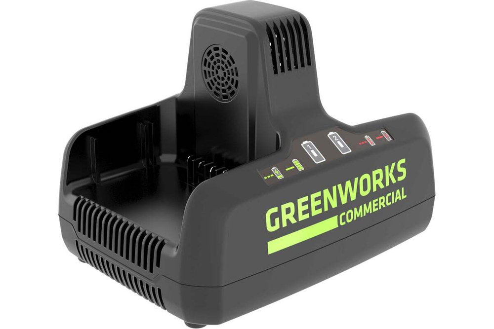 Быстрое зарядное устройство GREENWORKS G82C2 82 V на 2 аккумулятора   2939007
