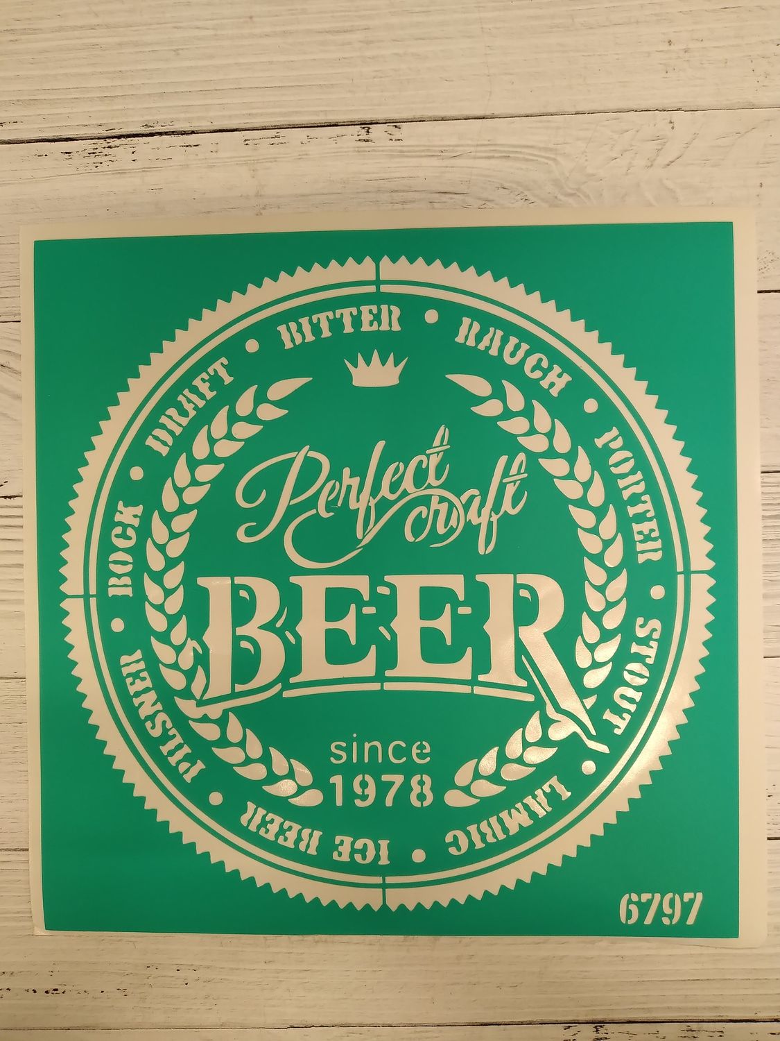 трафарет на клеевой основе,6797, 20*20см