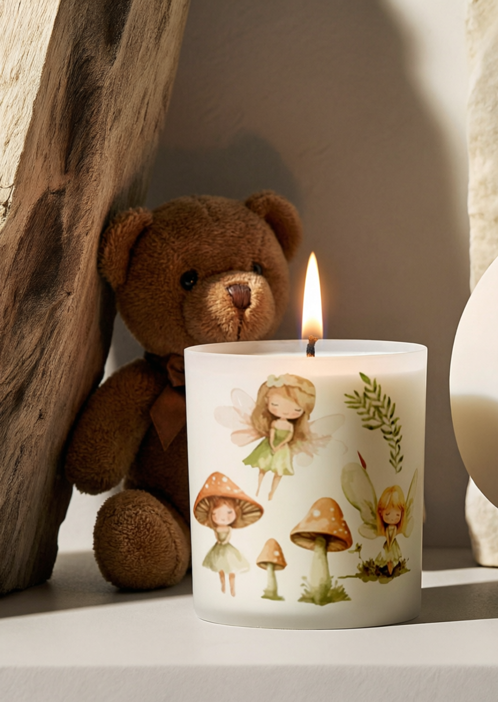 Трансфер переводной - декаль для свечей и гипса детская акварель 006