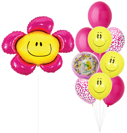 Набор шаров Улыбка цветочная | 0146