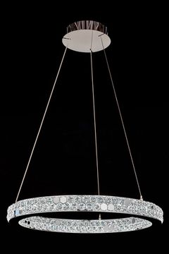 Подвесная люстра LED 60W 3000K/4000K/6000K LE3062/600 CH хром Katy Leon