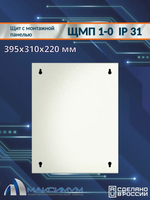 Корпус щита с монтажной панелью ЩМП-1-0 (395х310х220) IP31, металл