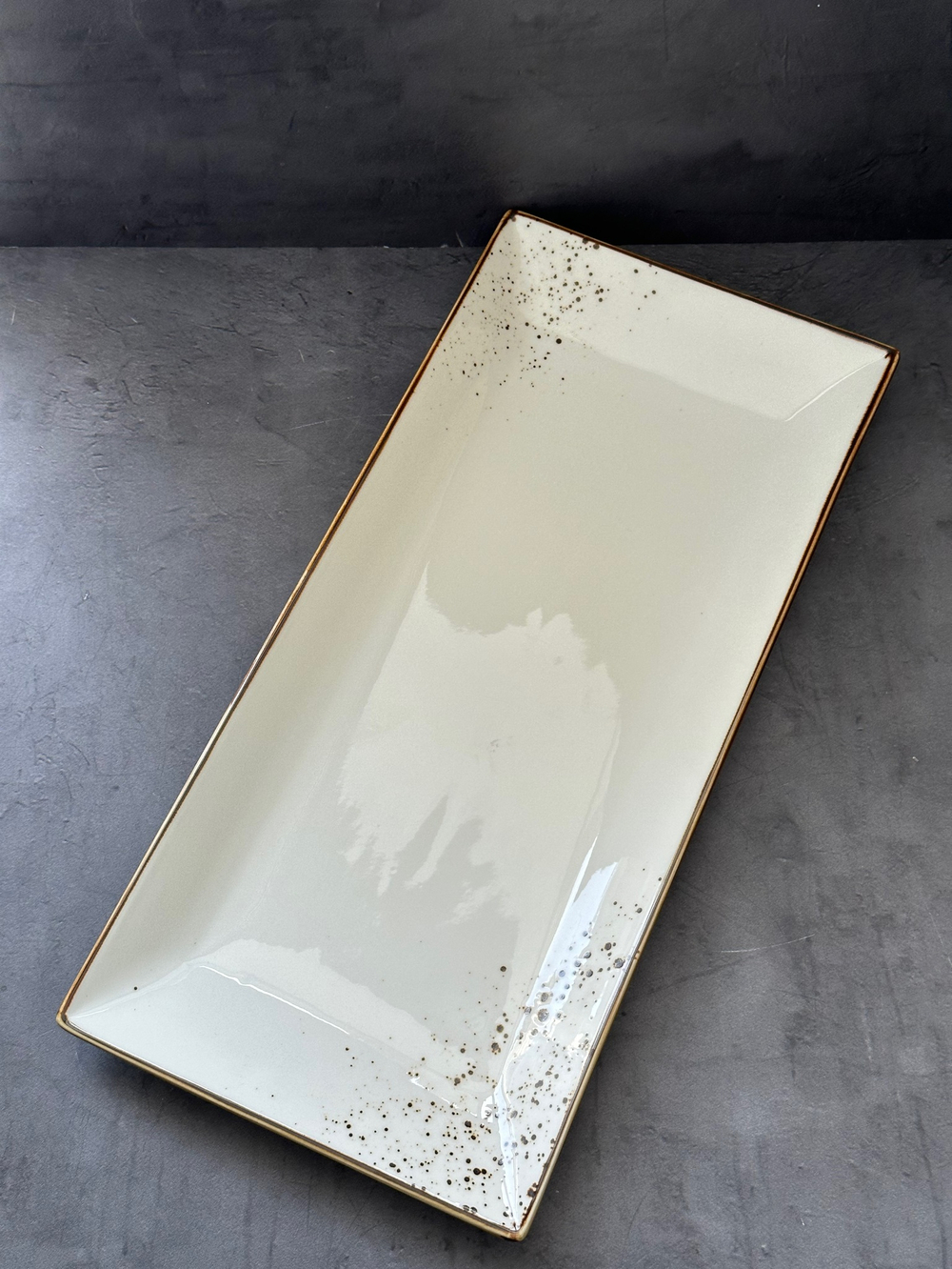 Блюдо прямоугольное 28*17 см, фарфор, серия "Элеганс" "The Sun"