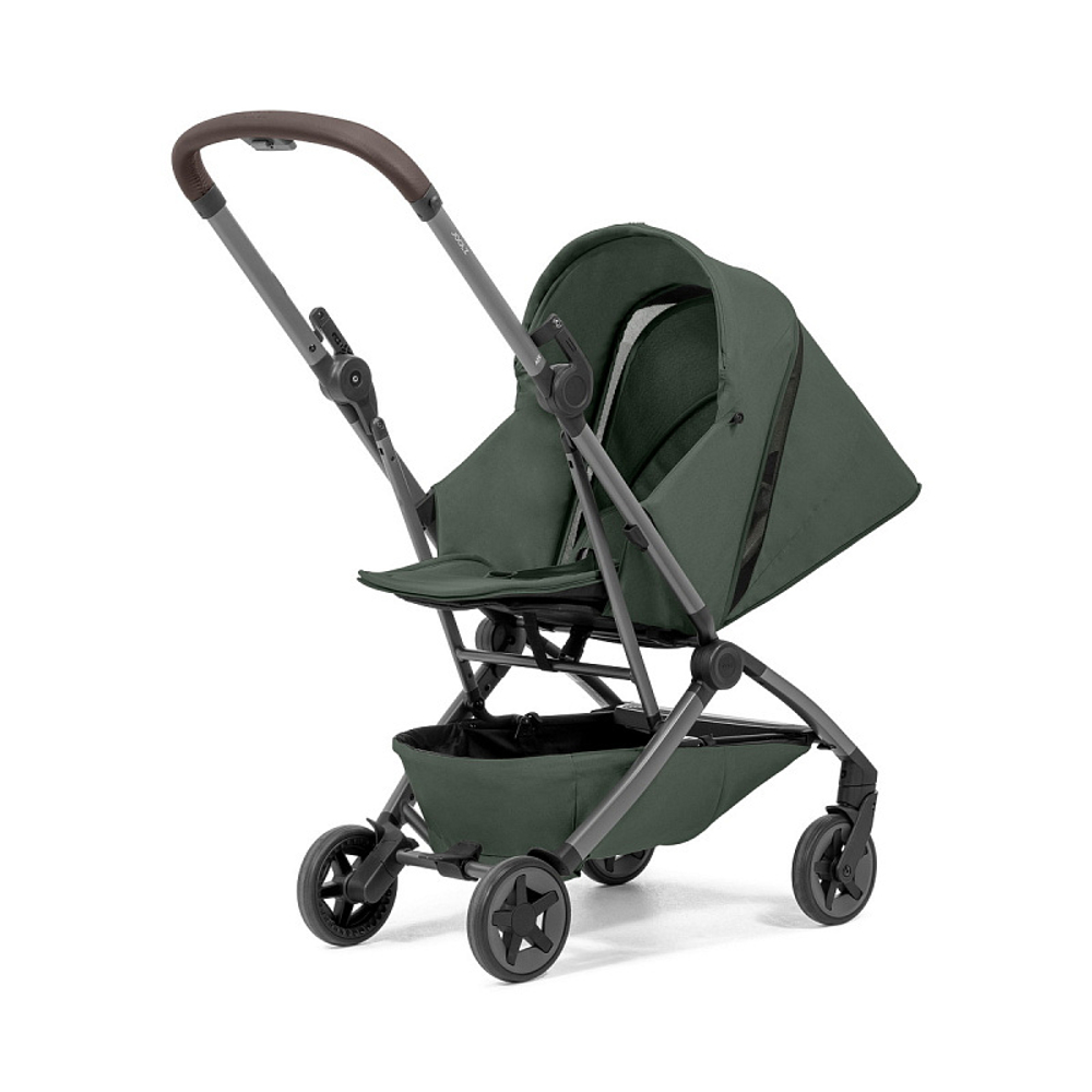 Детская прогулочная коляска Joolz Aer 2 с бампером и реверсивным блоком Forest Green