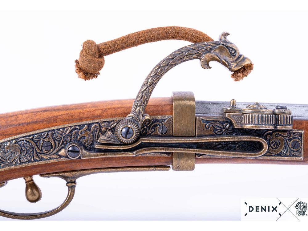 Denix Пистоль с фитильным замком - Танегсима, Япония, ок.1800 г. (Музей V&A. Лондон)