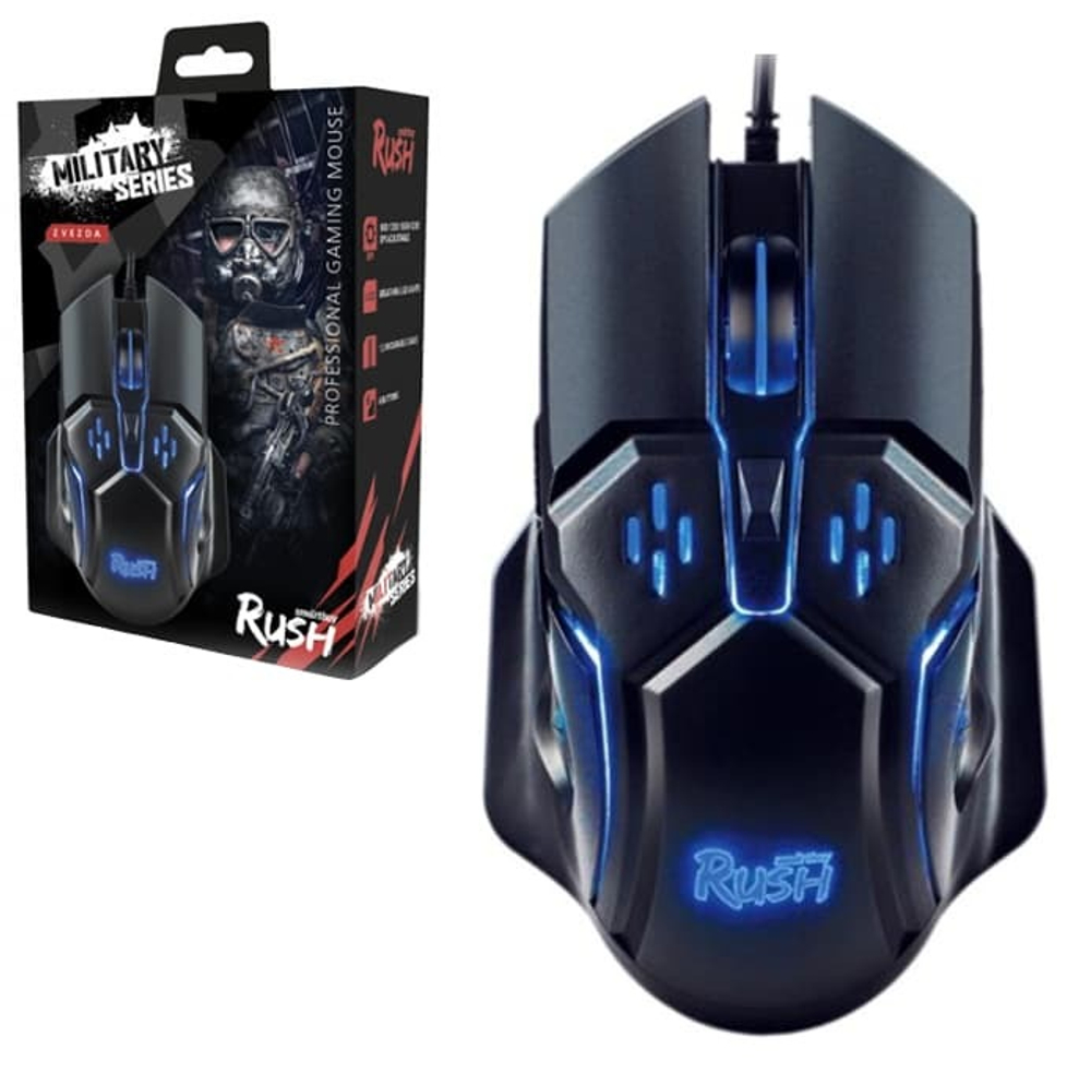 Мышь игровая проводная SmartBuy RUSH 915 Zvezda черный (SBM-915G-K)