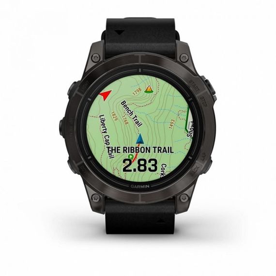 Garmin EPIX PRO Gen 2 Sapphire 47 мм — титан DLC, кожаный ремешок
