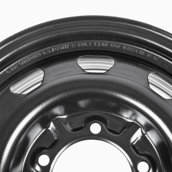 Диск штампованный R16 6.5J 5x139.7/108.6 ET40 ГАЗ, УАЗ GANZ Black GRN16089