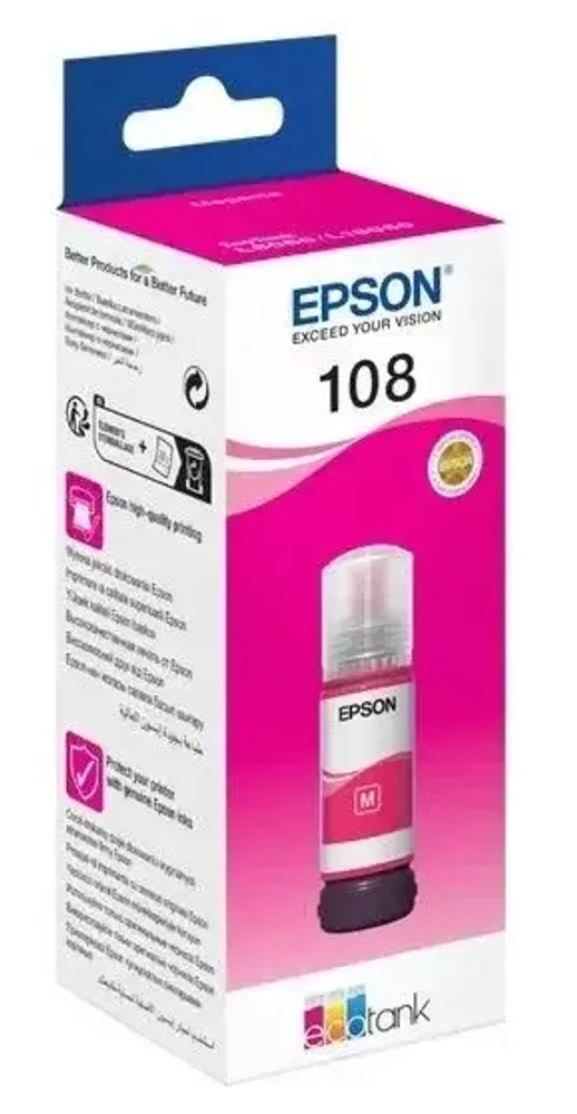 Картридж Epson C13T09C34A 108 EcoTank ink Magenta