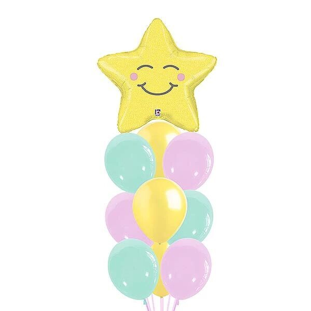 Композиция из шаров "Желтая звездочка"