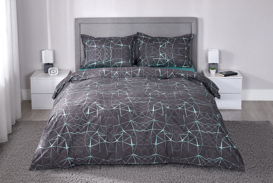 Комплект постельного белья ESTUDI BLANCO Ramiro 2 спальный, Сатин 175х215 см, 2 спальный