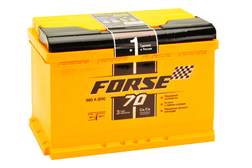 Аккумулятор 6СТ-70 VL, о.п., R+, FORSE