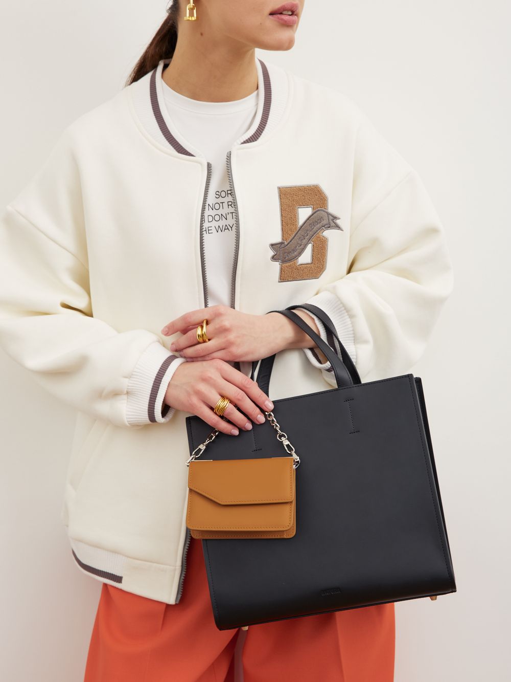 ШОППЕР КВАДРАТНЫЙ ЧЕРНЫЙ