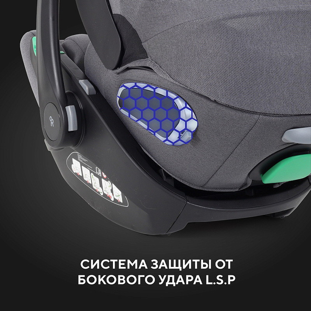 Детская коляска Rant Teo Soft 3 в 1 с автокреслом Evomax Grey Olive